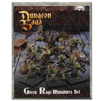 Dungeon Saga Green Rage Miniatures Set