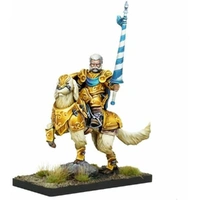 Kings of War Halfling Muster Captain on Aralez