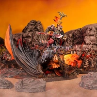 MANTIC DIRECT Kings of War -  Salamander Clanlord on Fire Drake