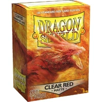 Dragon Shield: Sleeves – Matte – Clear Red