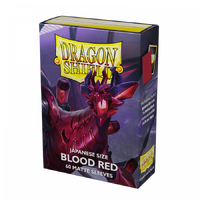 Dragon Shield: Japanese Size Sleeves – Matte – Blood Red