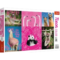 Puzzle - Trefl Park - Neon Colour Line Animals 1000