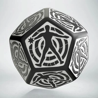 Q Workshop - D12 Hit Location Black & White Die