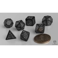 Q Workshop - The Witcher Dice Set Yennefer - The Obsidian Star Dice Set 7 With Coin