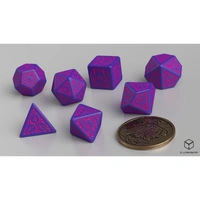 Q Workshop - The Witcher Dice Set Dandelion - Viscount De Lettenhove Dice Set 7 With Coin