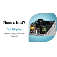 Q Workshop - Cardboard Empty Silver Display For Dice Cups