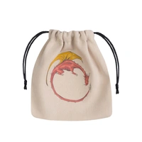 Q Workshop - Dragon Beige & Multicolor Dice Bag