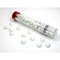 CHX 01131 Opaque White Glass Stones Tube
