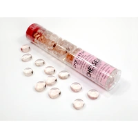 CHX 01134 Translucent Pink Glass Stones Tube