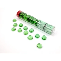 (DUPLICATE - USE 241207) Light Green Glass Stones 20+ in 5 1/2 inch Tube