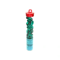 CHX 01146 Translucent Teal Glass Stones Tube