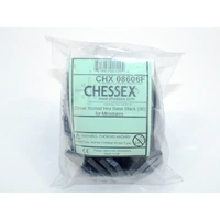 CHX 08606F 25mm Slotted Hex Base Black (50) for Miniatures