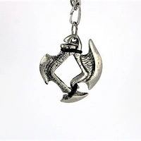 CHX 53112 Pendant 12mm d6 Axe Blade w/ Old Silver Finish