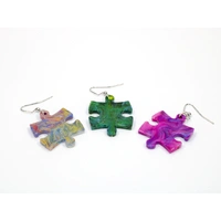 CHX 54013 Earrings FestiveÂ® Puzzle Piece Pair (Assorted Colors)