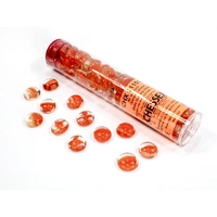 CHX 01151 Catseye Orange Glass Stones Tube