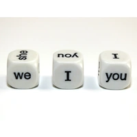 CHX KOP17957 Pronoun English 16mm d6 White/black