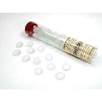CHX 01181 Frosted Clear Glass Stones Tube
