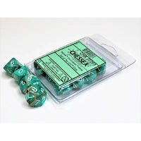 CHX 27203 Marble Oxi-Copper/white Set of Ten d10s