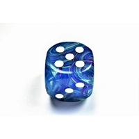 CHX DF5066 Festive Waterlily/white 50mm d6 dice w/pips