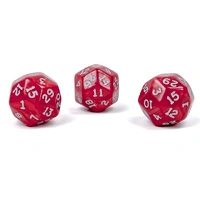 CHX XP3034 Pearlescent Red/white d30 Dice