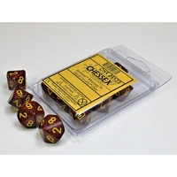 CHX 25123 Speckled Mercury Set of Ten d10s