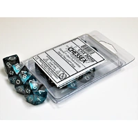 CHX 26256 Gemini Steel-Teal/white Set of Ten d10s