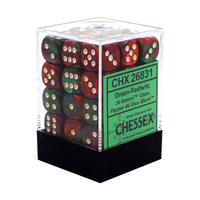 CHX 26831 Gemini 12mm d6 Green-Red/White Block (36)