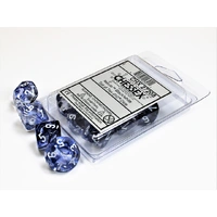 CHX 27208 Nebula Black/white Set of Ten d10s