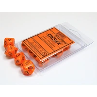CHX 27233 Vortex Orange/black Set of Ten d10s
