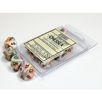 CHX 27241 Festive Vibrant/brown Set of Ten d10s