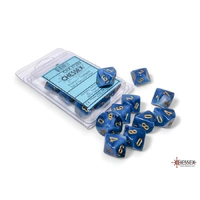 CHX 27289 Phantom Teal/gold Set of Ten d10s