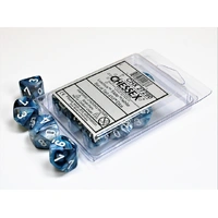 CHX 27290 Lustrous Slate/white Set of Ten d10s
