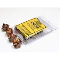 CHX 27293 Lustrous Gold/silver Set of Ten d10s
