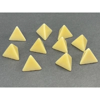 CHX 29041 Opaque Polyhedral Bag of 10 Blank Ivory d4 Dice