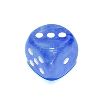 CHX DB3086 Borealis Sky Blue/white Luminary 30mm d6 dice w/pips