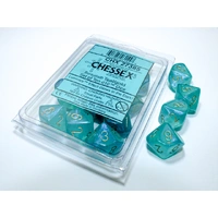 CHX 27385 Borealis Teal/gold Luminary Set of Ten d10s