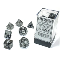 CHX 27578 Borealis Polyhedral Light Smoke/Silver Luminary 7-Die Set