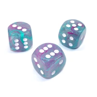 CHX DN3045 Nebula Wisteria/white Luminary 30mm d6 dice w/pips