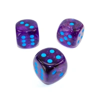 CHX DN3057 Nebula Nocturnal/blue Luminary 30mm d6 dice w/pips
