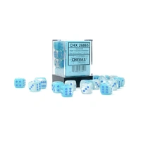 CHX 26865 Gemini 12mm d6 Pearl Turquoise-White/Blue Luminary Block (36)