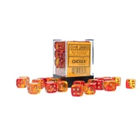 CHX 26868 Gemini 12mm d6 Translucent Red-Yellow/Gold Block (36)