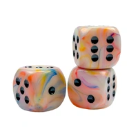 CHX DF3062 Festive Circus/black 30mm d6 dice w/pips