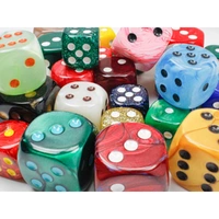 CHX DA2535OC Bag of 30 6-sided Dice w/Pips Sale (25mm - 30mm - 35mm)