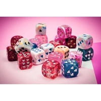 CHX 29013 Bag of 50 Assorted Loose Heart d6 Dice