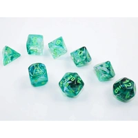CHX 30054 Borealis Kelp/light green Luminary Polyhedral 7-Dice Set (with bonus die)