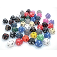 CHX 29412 Opaque Bag of 50 Assorted Polyhedral d12