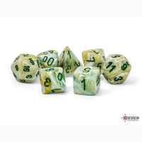 CHX 22409 Marble Mega-hedral Green/dark green 7-Die Set