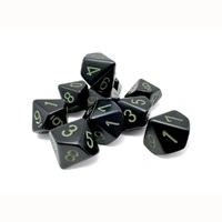 CHX 25448 Opaque Polyhedral Black/pink 7-Die Set