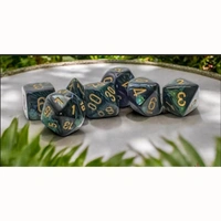 CHX 22415 Scarab Jade/gold Mega-hedral 7-Die Set