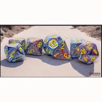 CHX 22450 Festive Mosaic/yellow Mega-hedral 7-Die Set